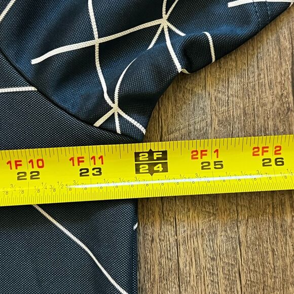 Adidas Men’s Performance Polo Size XL Golf All Over Print Geometric Blue - Picture 7 of 11